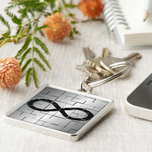 Porte-clés Symbole d'infini dans la conception d'abrégé sur