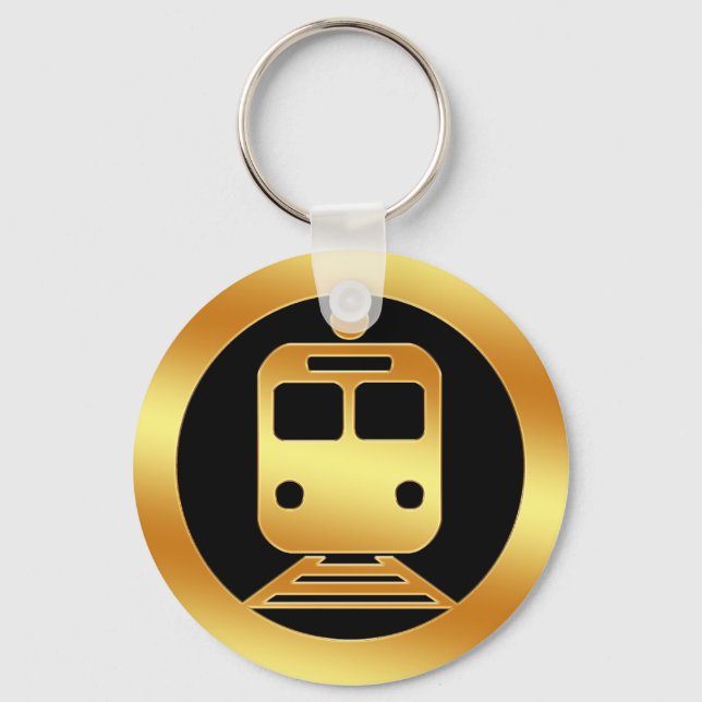 Porte-clés Symbole du métro Gold (Recto)