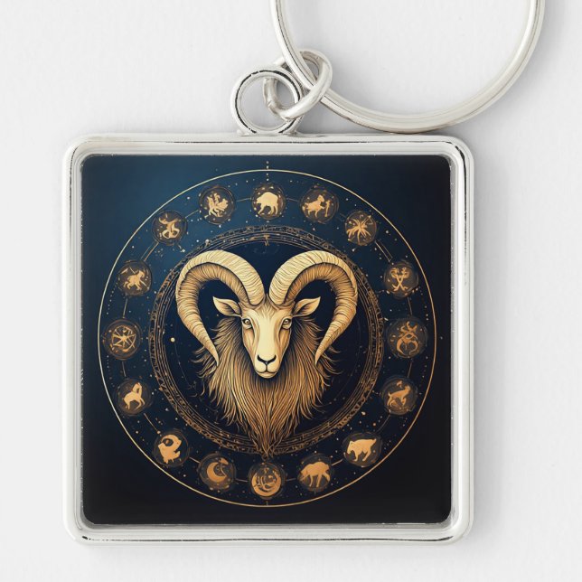 Porte-clés Symbole du zodiaque Capricorne (Devant)