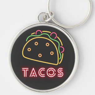 Porte-clés Symbole et Porte - clé du bouton de texte de Neon 