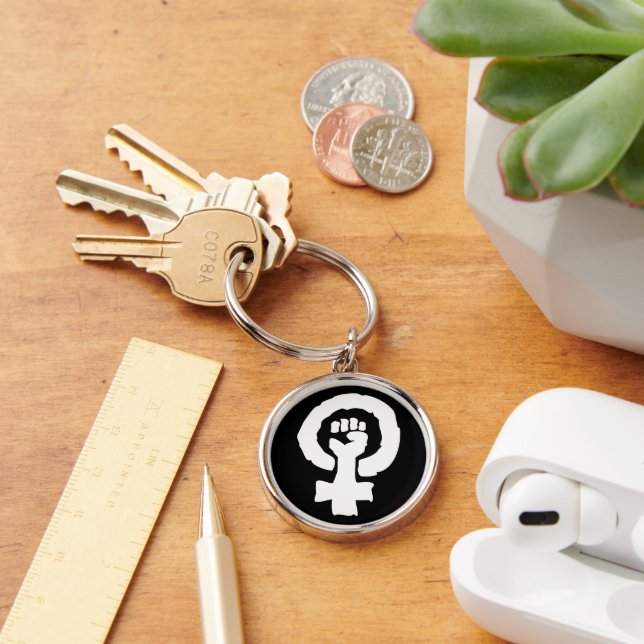 Porte-clés Symbole féminin universel Main de solidarité (Bureau)