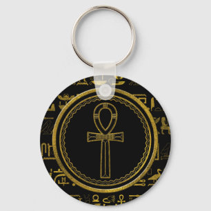 Porte-clés Symbole Gold Egyptian Ankh Cross