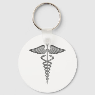 Porte-clés Symbole Médicale d'argent
