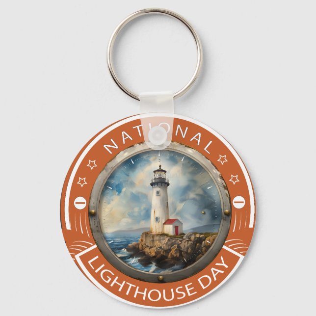 Porte-clés Symbole national du jour du phare (Recto)