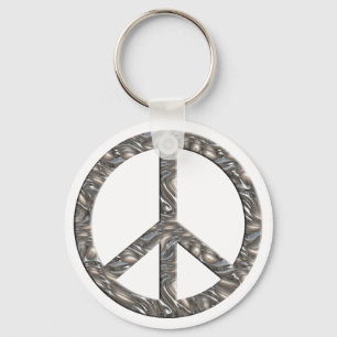 Porte-clés Symbole PEACE - ARGENT