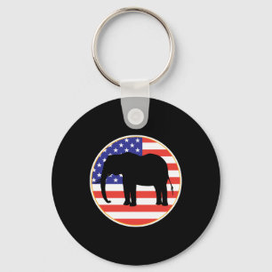 Porte-clés symbole républicain éléphant design