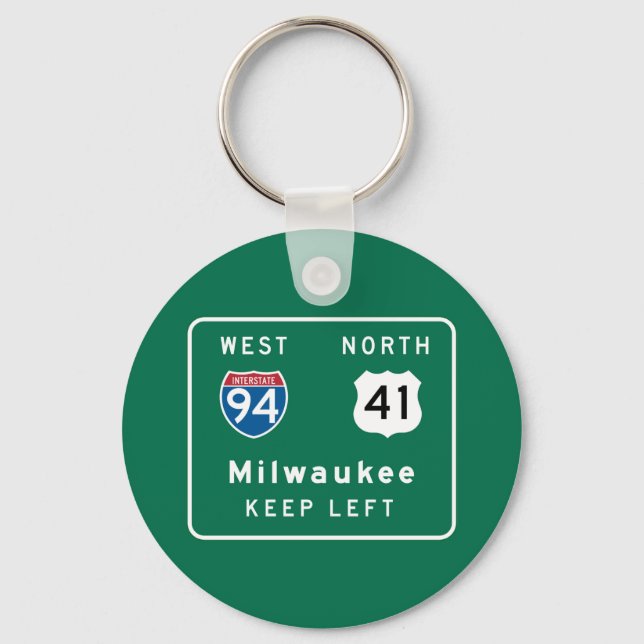 Porte-clés SYMBOLE ROUTIER DE Milwaukee (Recto)