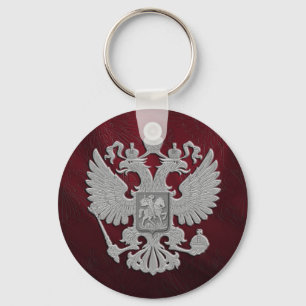 Porte-clés Symbole russe aigle double rouge