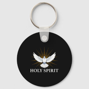Porte-clés Symbole Spirituel de la Colombe Saint-Esprit Bibli
