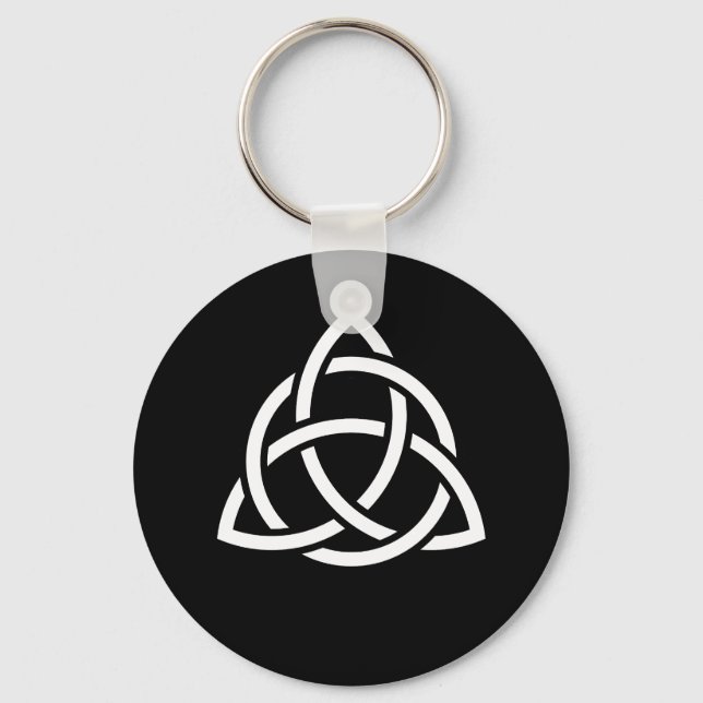 Porte-clés Symbole triquetra de noeud de trinité celtique (Recto)