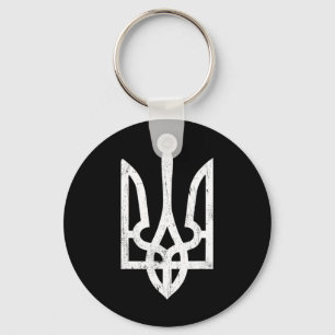 Porte-clés Symbole ukrainien Tryzub - Trident ukrainien pour