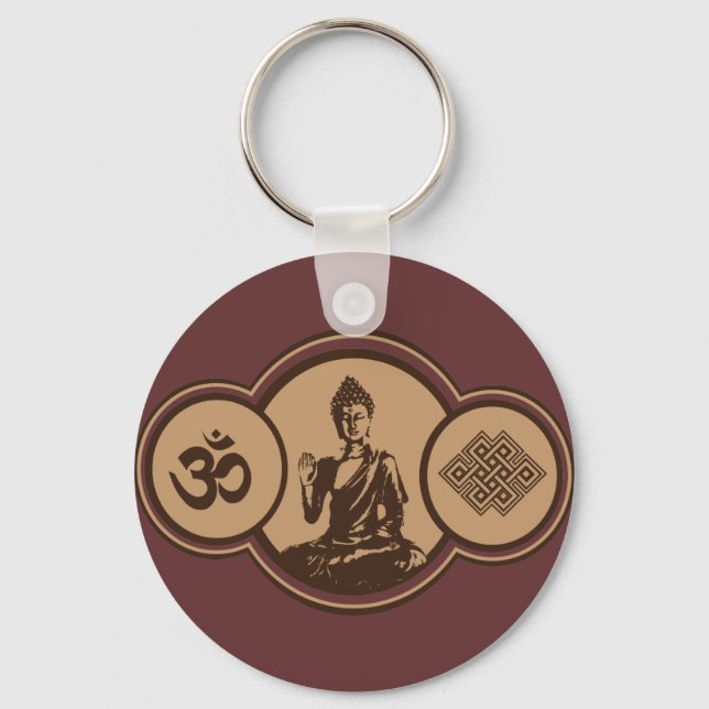 Porte-clés Symboles Du Porte - clé Bouddha (Recto)