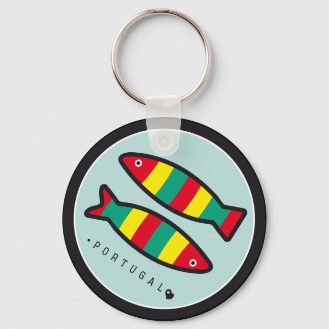 Porte-clés Symboles du Portugal - Sardines (Recto)
