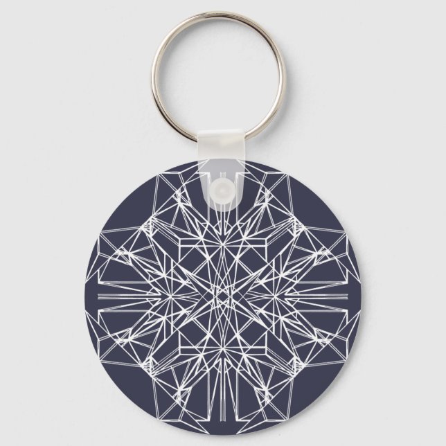 Porte-clés Symétrie géométrique (Recto)