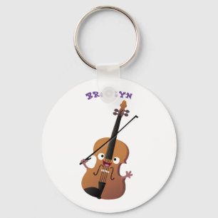 Porte-clés Sympa drôle violon personnage de dessin animé