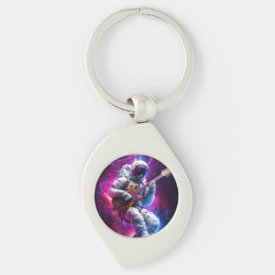 Porte-clés Symphonie du vide Astronaute de Neon Cyberpunk
