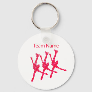 Porte-clés Synchronized skating team keychain - Arabesque red