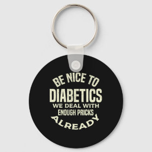 Porte-clés T1D Diabète Type 1 Diabète Awareness Men Women K