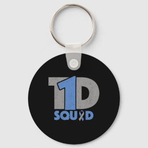 Porte-clés T1D Squad Sensibilisation au diabète - Type 1 Diab