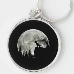 Porte-clés T Rex debout au Lune de Montagne Halloween
