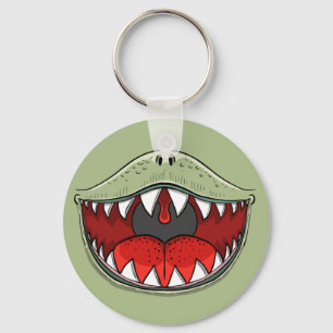 Porte-clés T-rex Dinosaur Carton pour enfants à bouche
