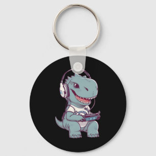 Porte-clés T. Rex-dinosaur Jouer Jeu Vidéo Jeu Gamer Pl
