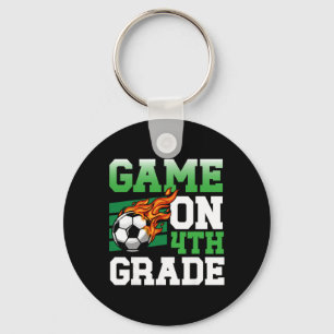 Porte-clés T-rex Jouant au Football Footbyll Dinosaure Footba