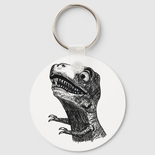 Porte-clés T-Rex Rage Mème - Porte - clé (Recto)
