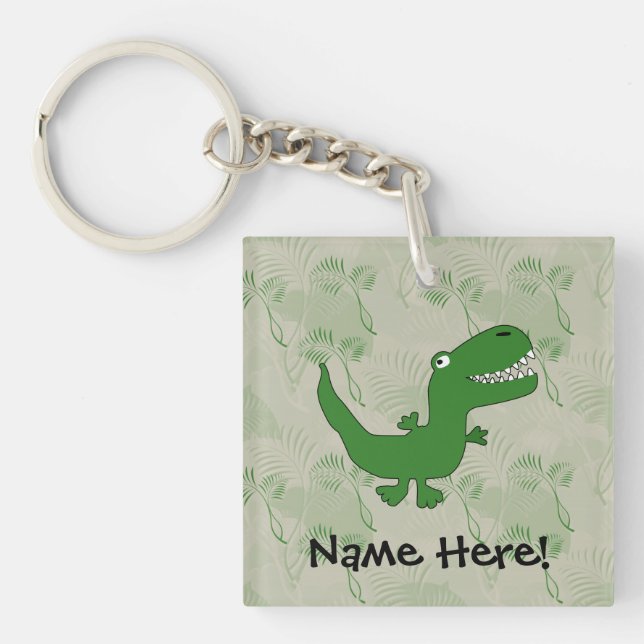 Porte-clés T-Rex Tyrannosaurus Rex Dinosaur Cartoon Enfants G (Devant)