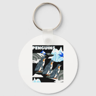 Porte-clés T Shir Homme Pingouin Antarctique Iceberg Personna