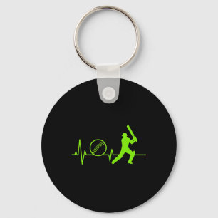 Porte-clés T-shirt Cricket Pouls Cardiaque Tsman Conception P
