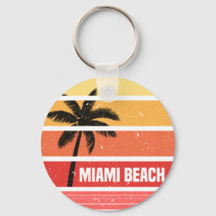 Porte-clés T-shirt de la plage de Miami