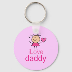 Porte-clés T-shirt de mignonne I Love Daddy