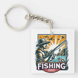 Porte-clés T-shirt de pêche