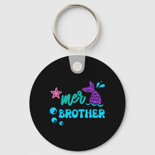 Porte-clés T-shirt de sirène de frère de mer Cadeaux de famil