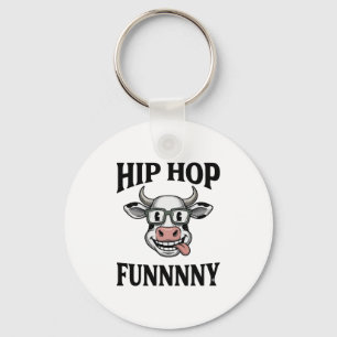 Porte-clés T-shirt design de gravure vintage de vache hip hop