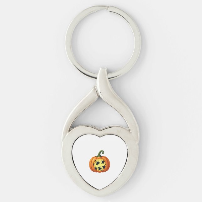Porte-clés T-shirt d'Halloween (Devant)