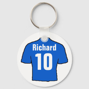 Porte-clés T-shirt fan de football.