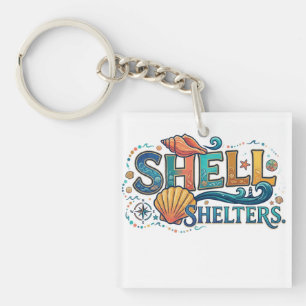 Porte-clés T-Shirt Graphique Shell Shelters – Nature Côtière