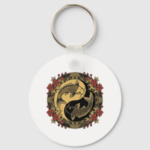 Porte-clés T-Shirt Graphique Yin Yang Dragons