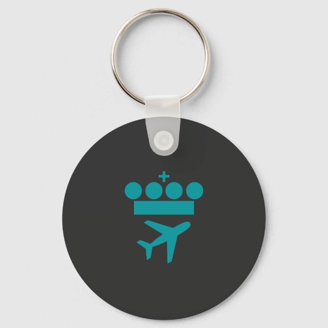 Porte-clés T-shirt indispensable pour les marchandises de KLM (Recto)