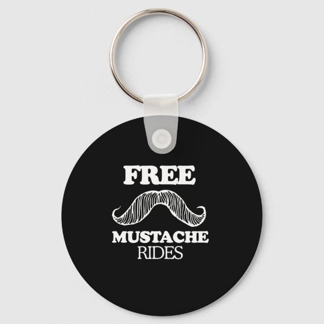 Porte-clés T-shirt MUSTACHE RIDES GRATUIT (Recto)