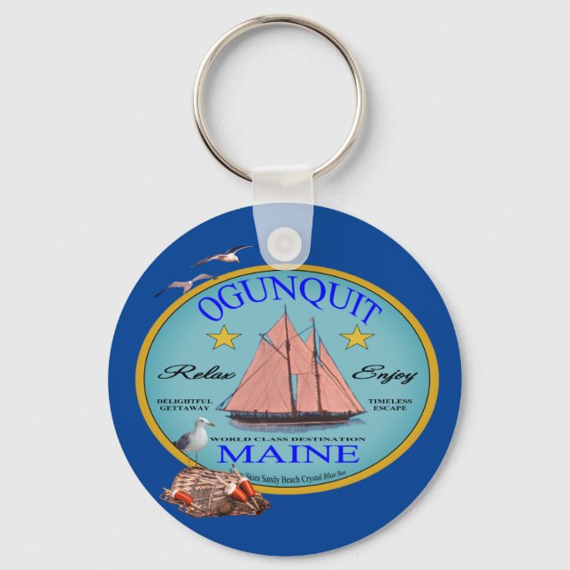 Porte-clés T-shirt Ogunquit Maine (Recto)