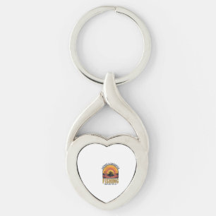 Porte-clés T-shirt Papa Fille Partenaires de Pêche pour la Vi