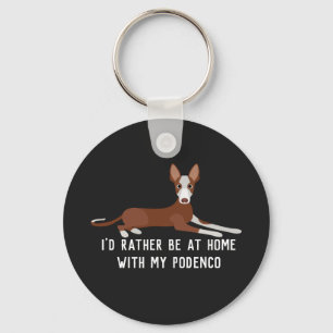 Porte-clés T-shirt Slogan Podenco Personnalisé