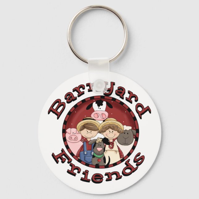 Porte-clés T-shirts et cadeaux Barnyard Friends (Recto)