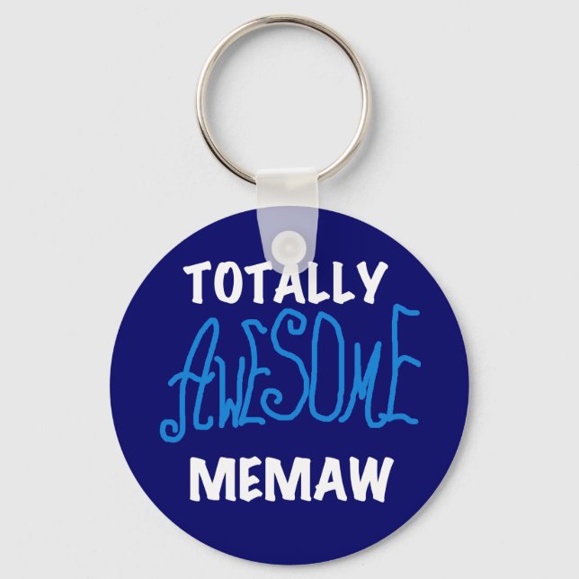 Porte-clés T-shirts et cadeaux bleus totalement (Recto)