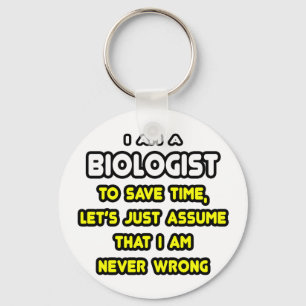Porte-clés T-shirts et cadeaux de biologiste amusant