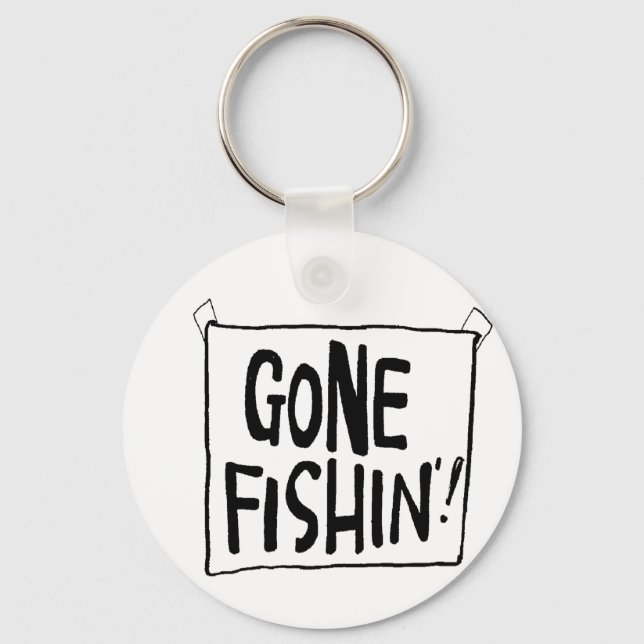 Porte-clés T-shirts et cadeaux de Fishin'. (Recto)