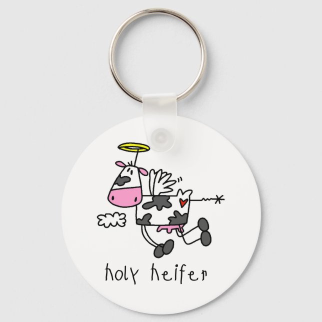 Porte-clés T-shirts et cadeaux de Holy Heifer (Recto)